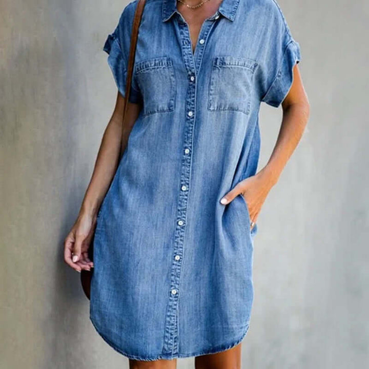 Simonetta | Elegante Abito in Denim