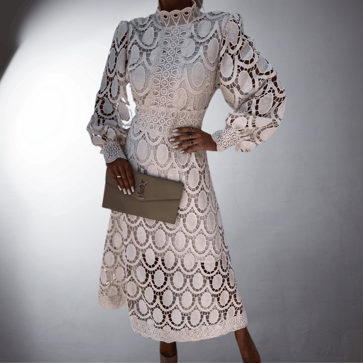 Alice | Abito Maxi in Pizzo Fatto a Mano per Occasioni Speciali