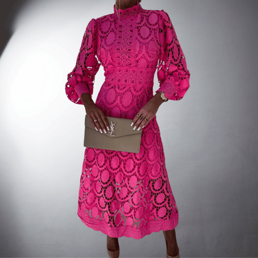 Alice | Abito Maxi in Pizzo Fatto a Mano per Occasioni Speciali