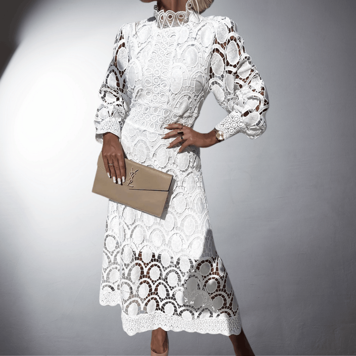 Alice | Abito Maxi in Pizzo Fatto a Mano per Occasioni Speciali