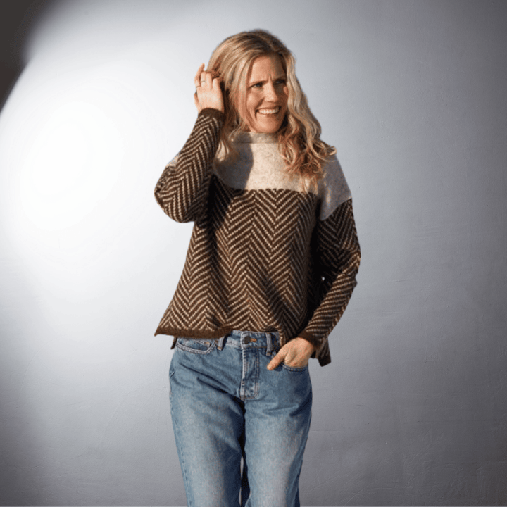 Ebba | Maglione a collo alto sostenibile in cotone