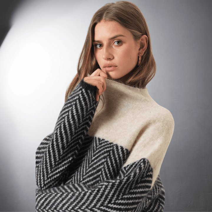 Ebba | Maglione a collo alto sostenibile in cotone