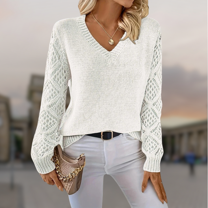 Brunella - Pullover elegante con stecche