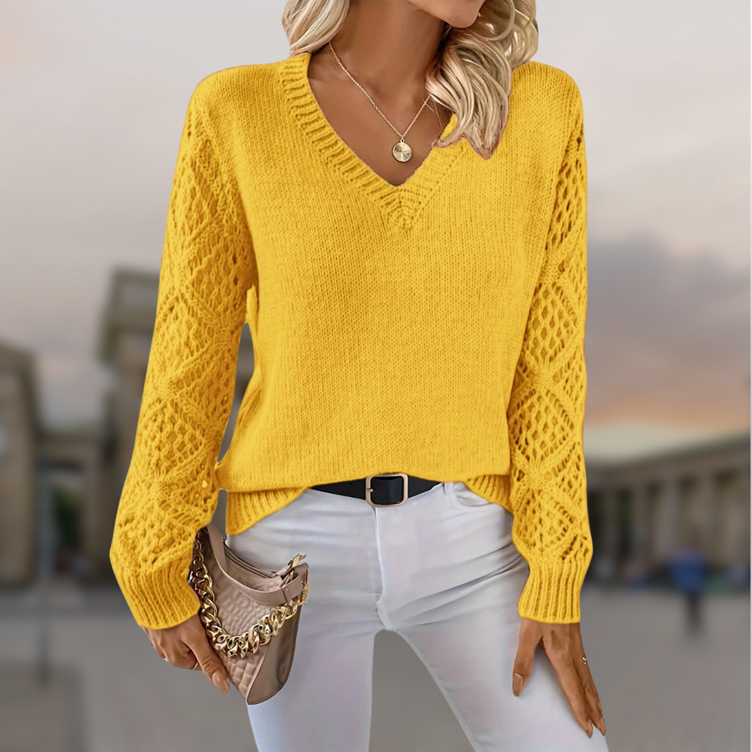 Brunella - Pullover elegante con stecche