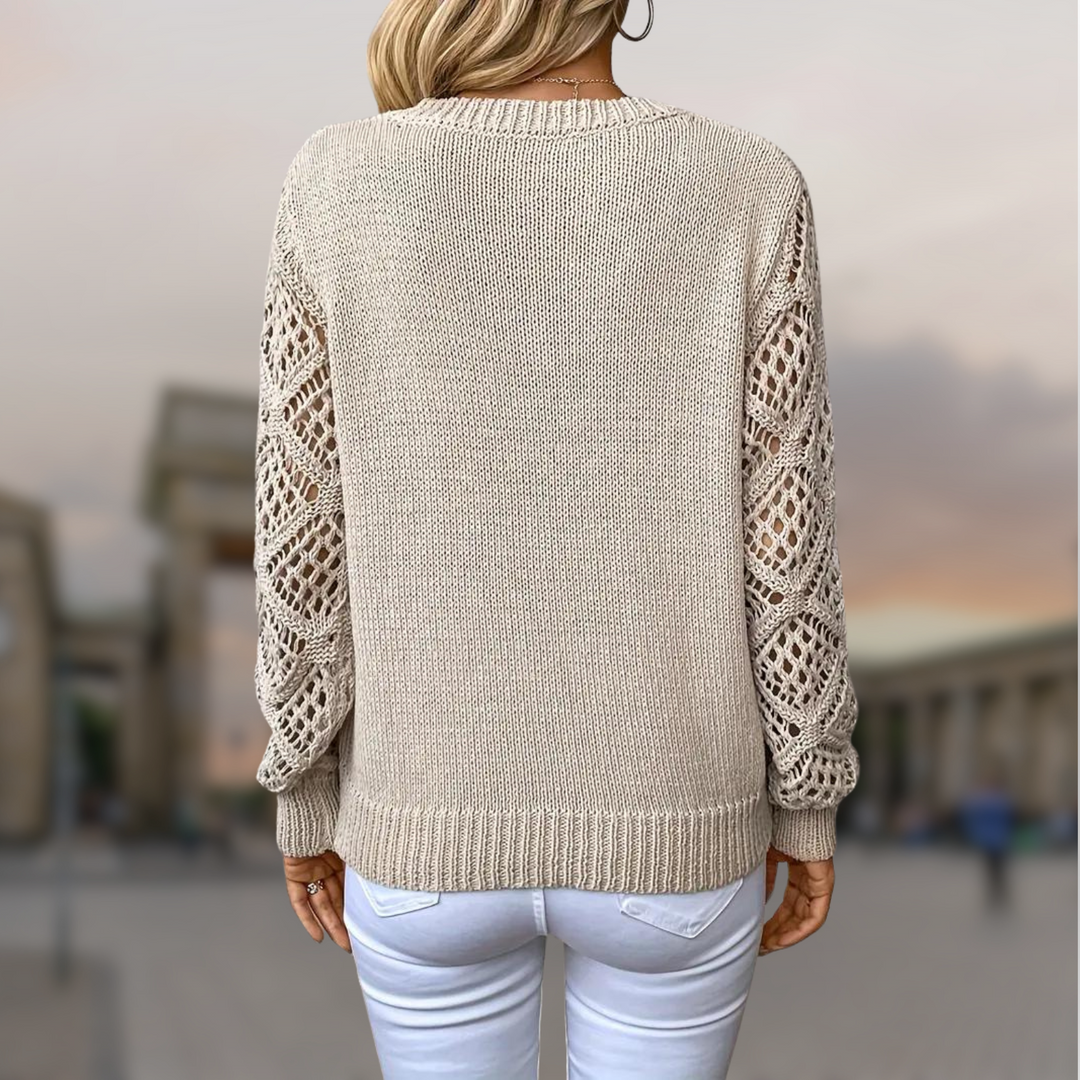 Brunella - Pullover elegante con stecche