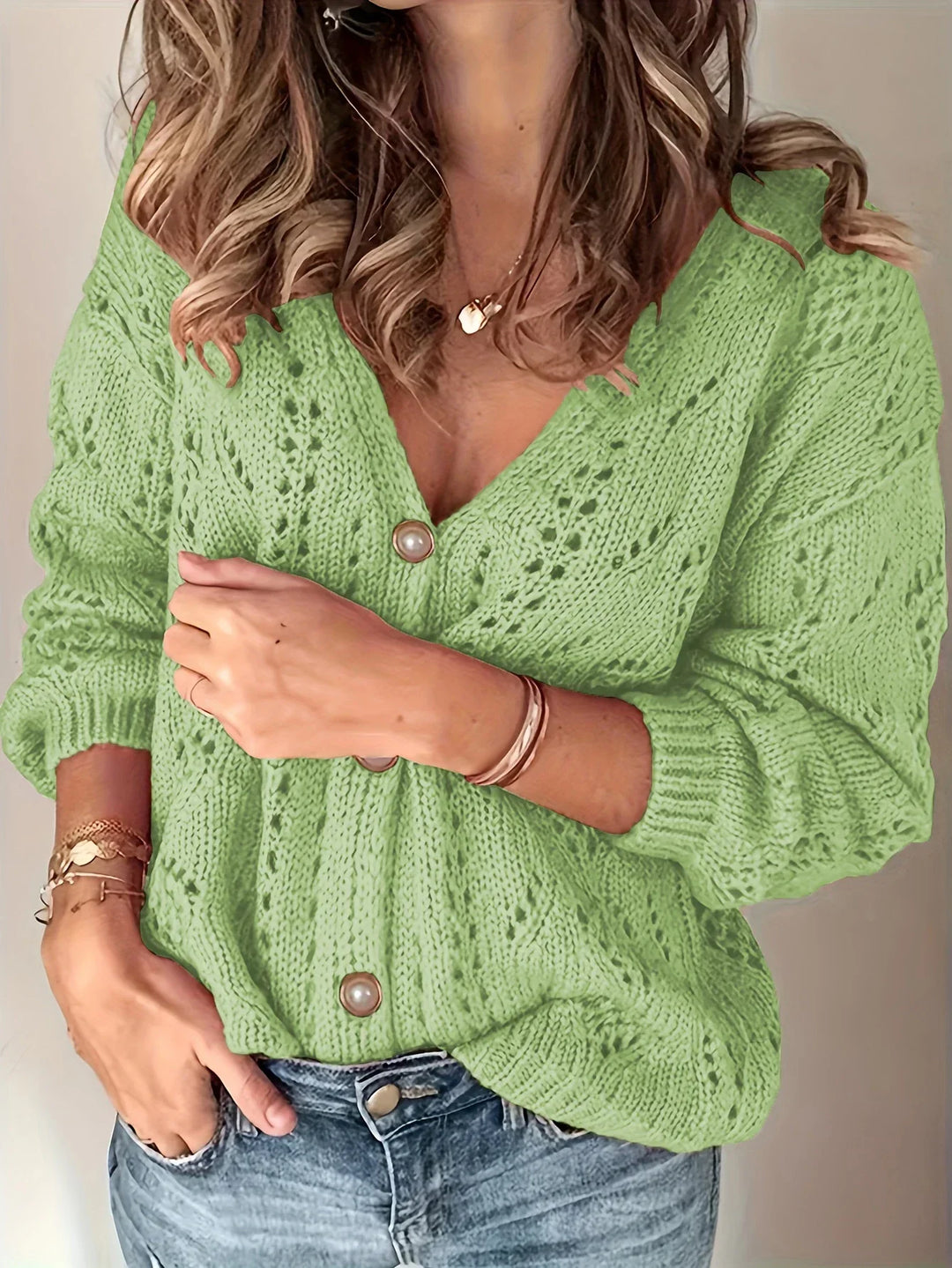 Liona | Cardigan in maglia con bottoni