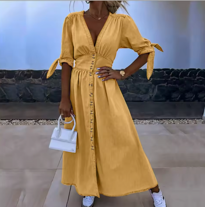 Ivanka | Abito in Denim Luminoso