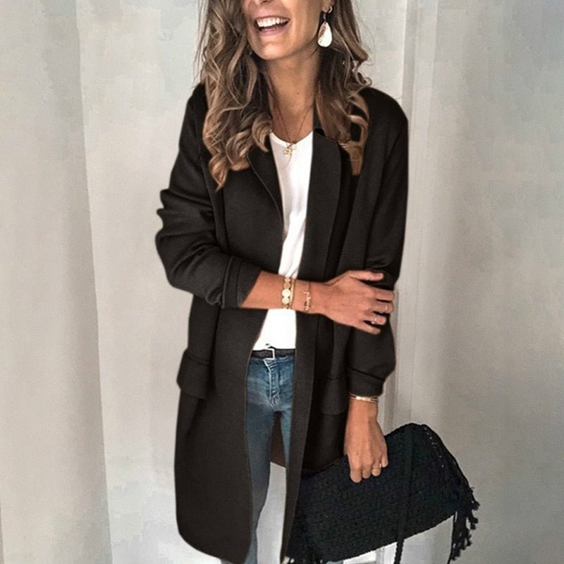 Bersha | Giacca blazer lunga ed elegante