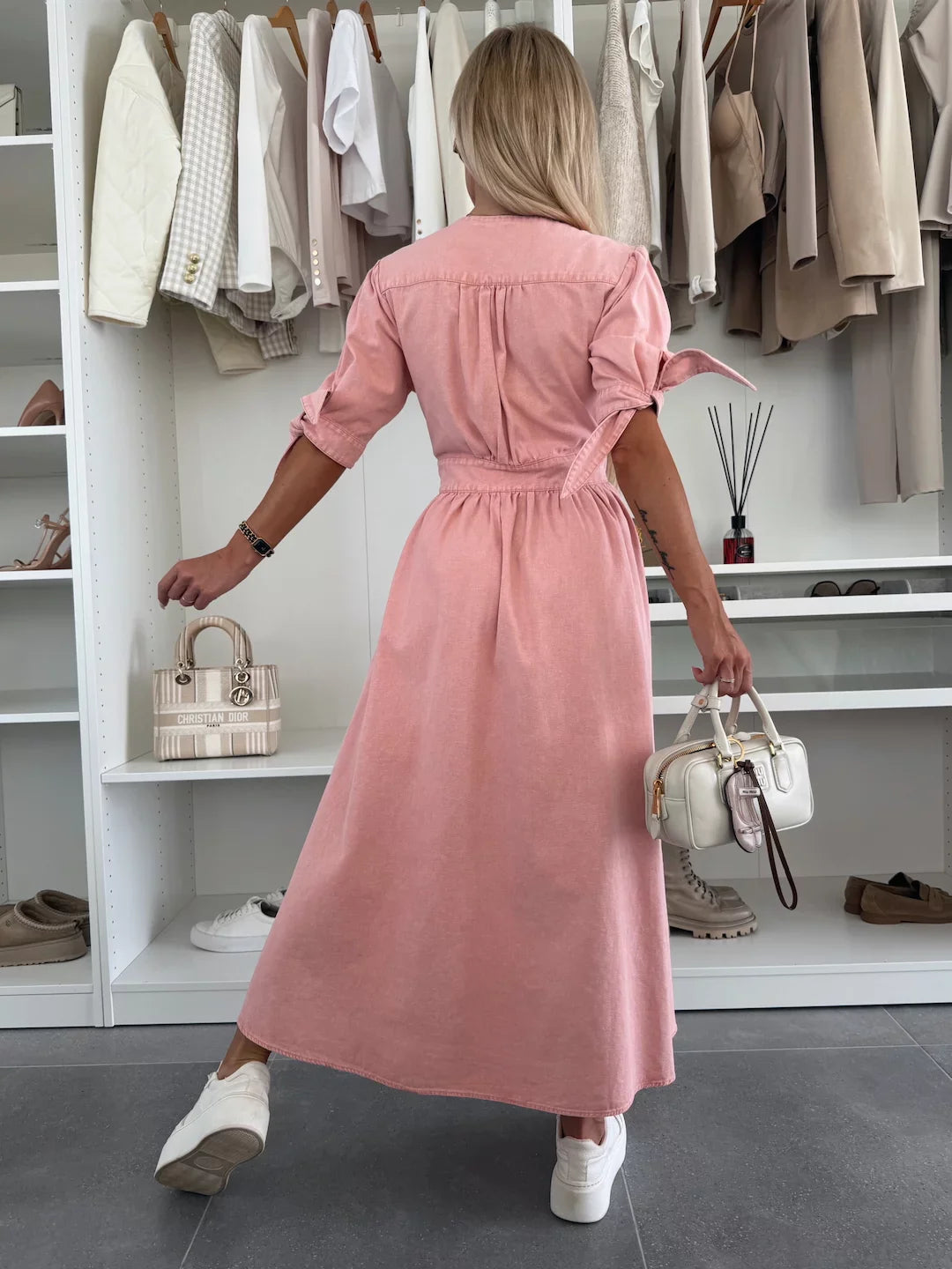Ivanka | Abito in Denim Luminoso
